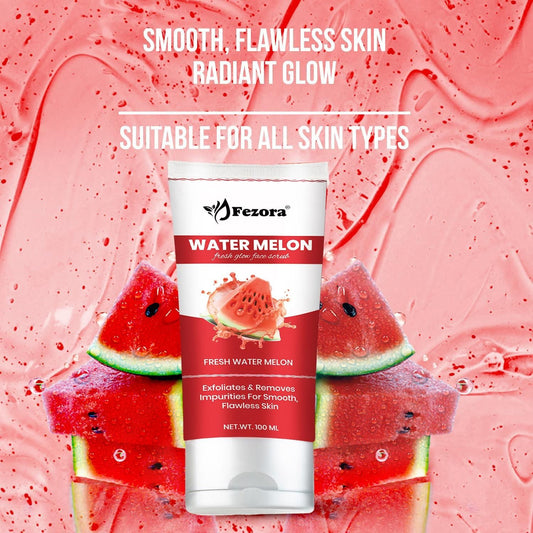 Fezora Watermelon Fresh Glow Face Scrub 200 ML Pack of 2